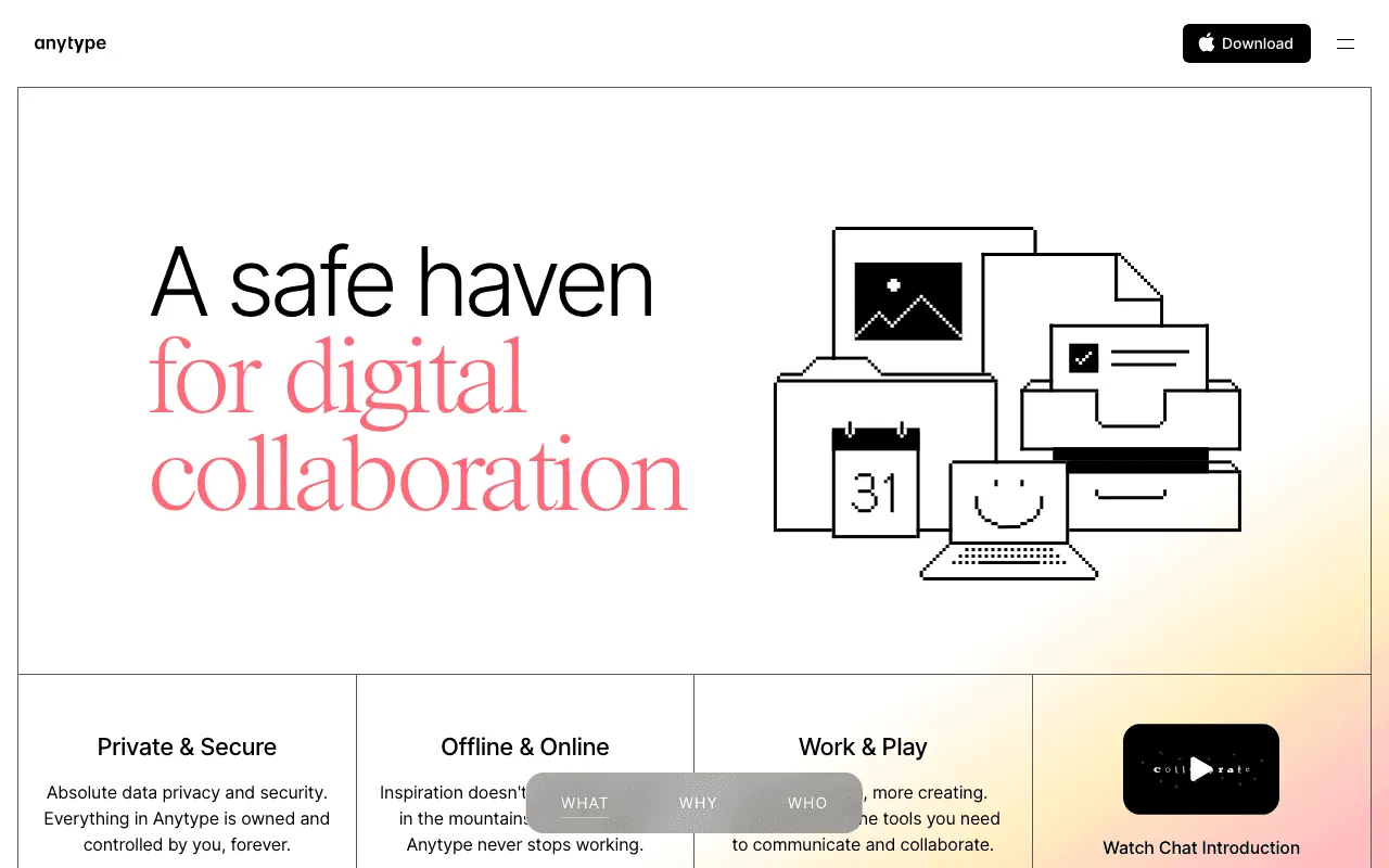 Anytype screenshot 1