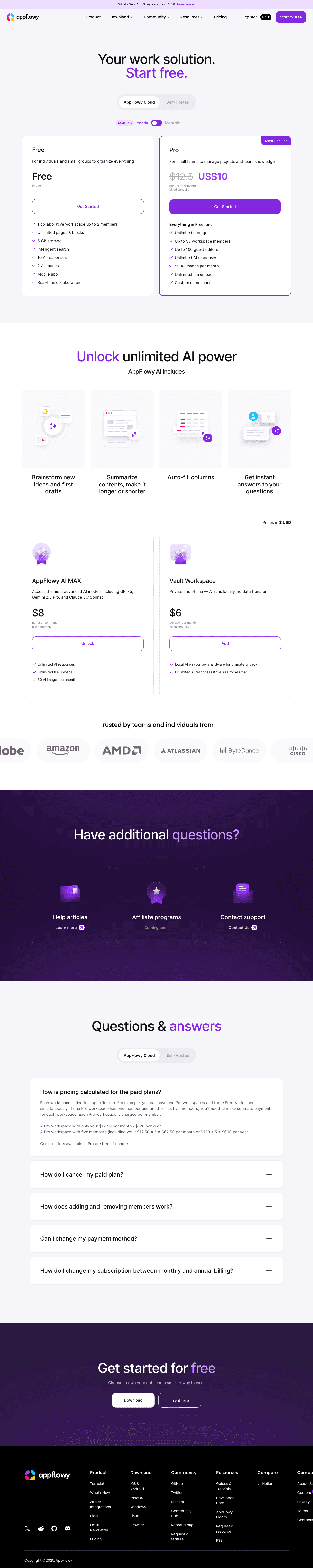 AppFlowy screenshot 2