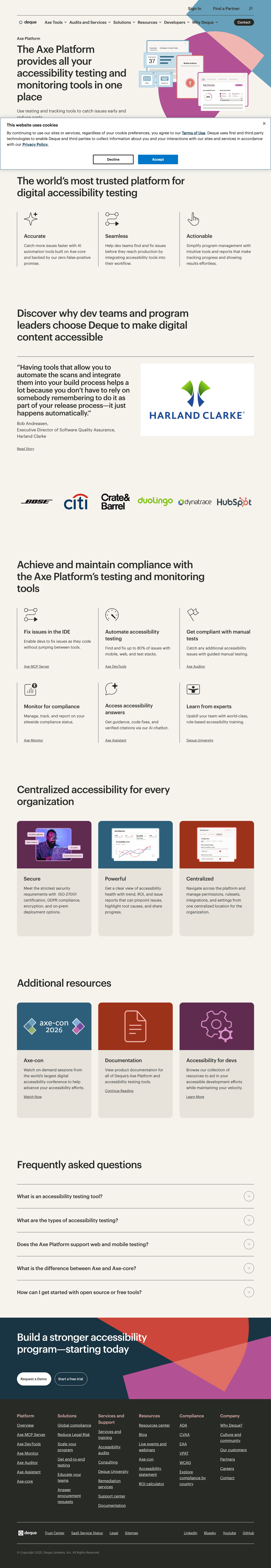 axe DevTools screenshot