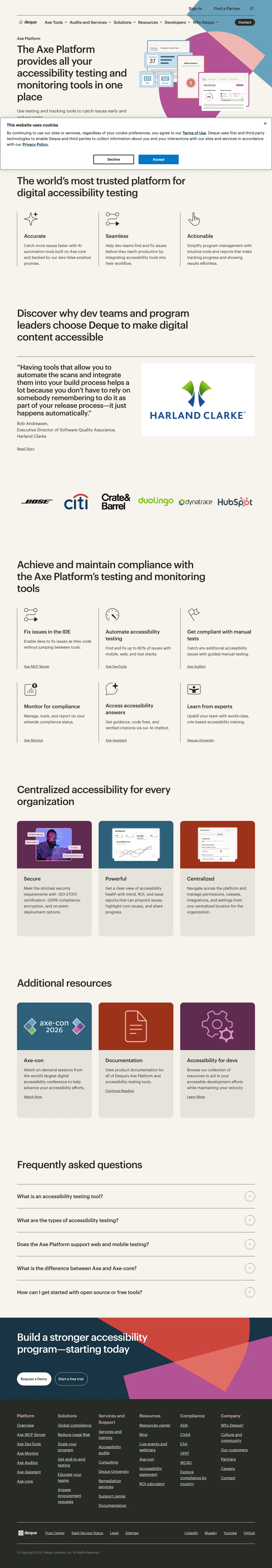 axe DevTools screenshot