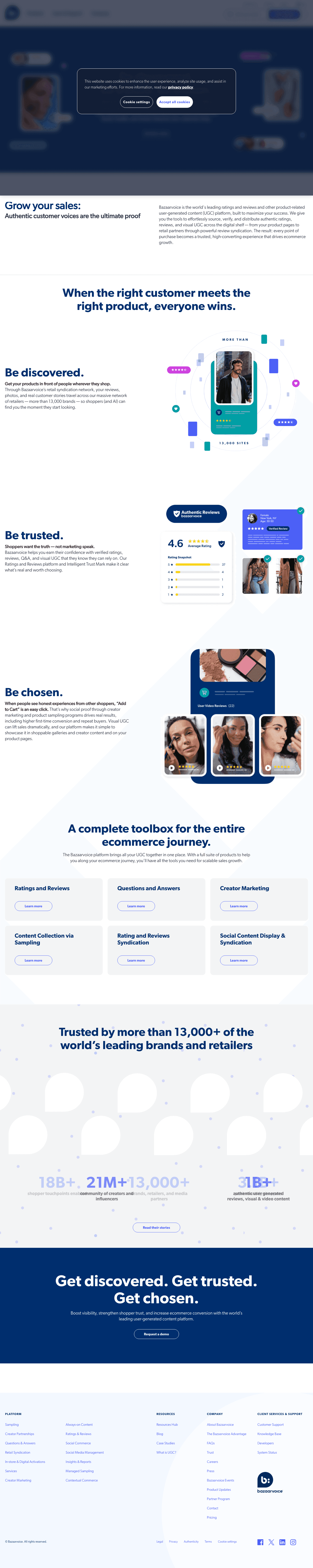 Bazaarvoice screenshot 2