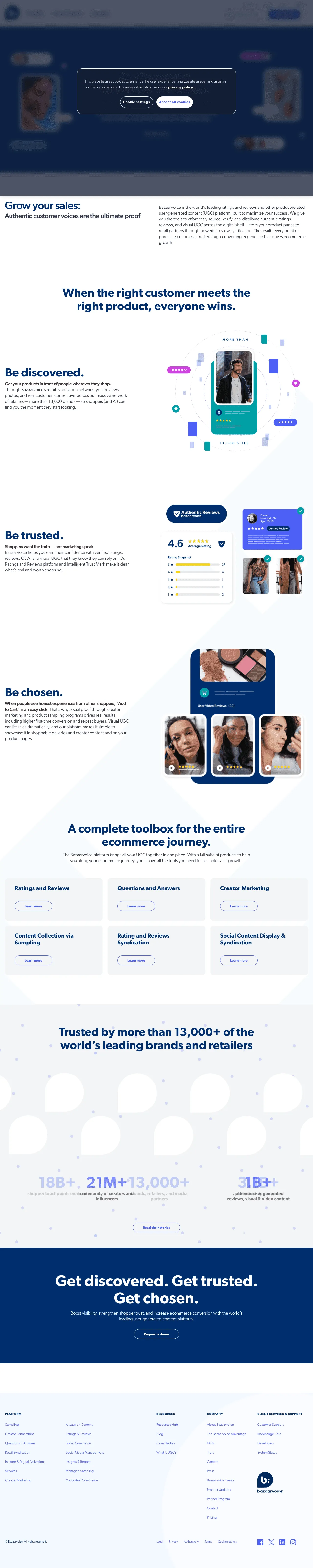 Bazaarvoice screenshot 2