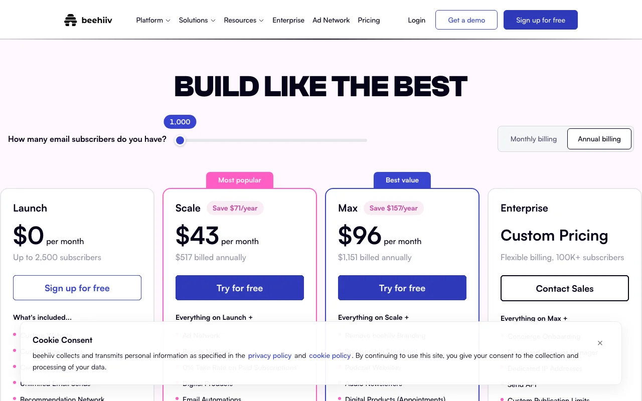 beehiiv screenshot 3