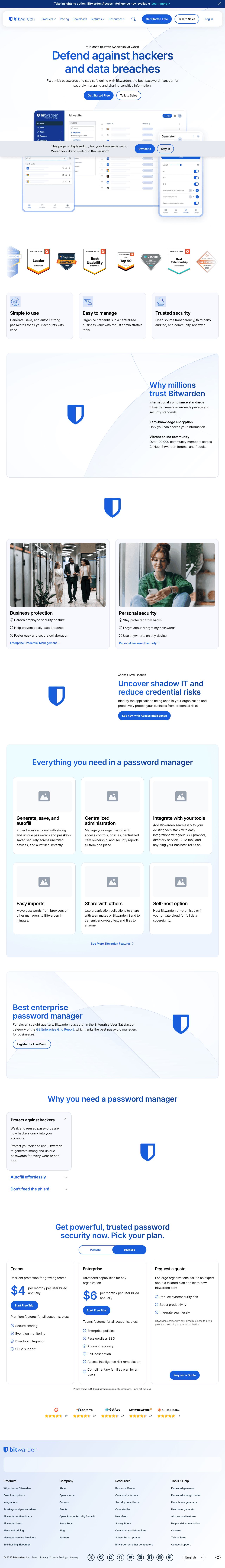 Bitwarden screenshot