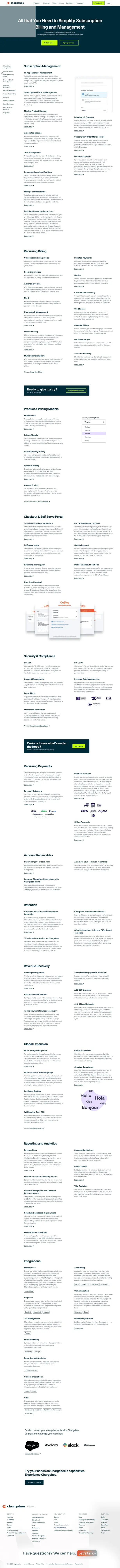 Chargebee screenshot 2