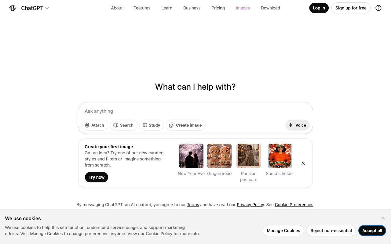 ChatGPT screenshot 2