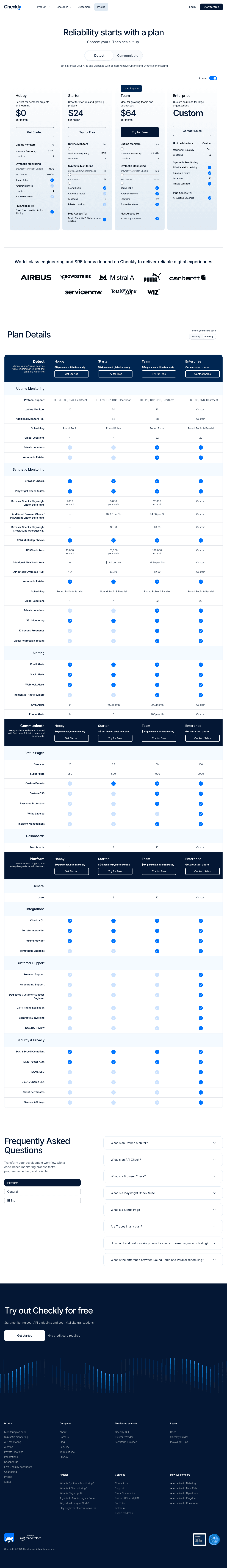 Checkly screenshot 2