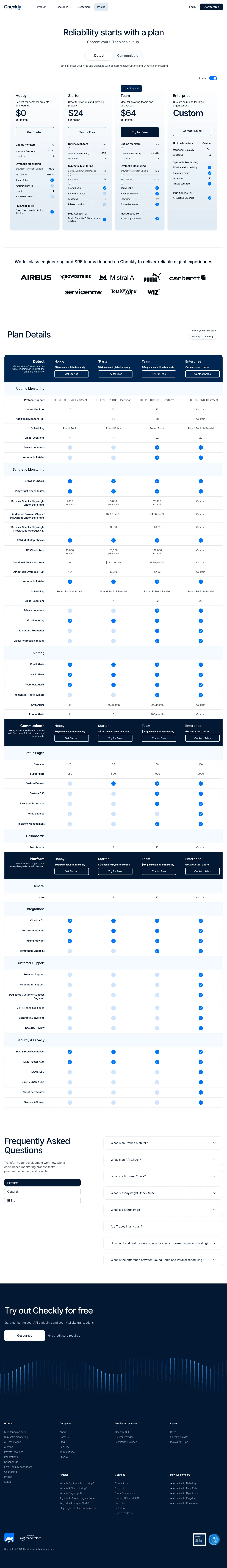 Checkly screenshot 2