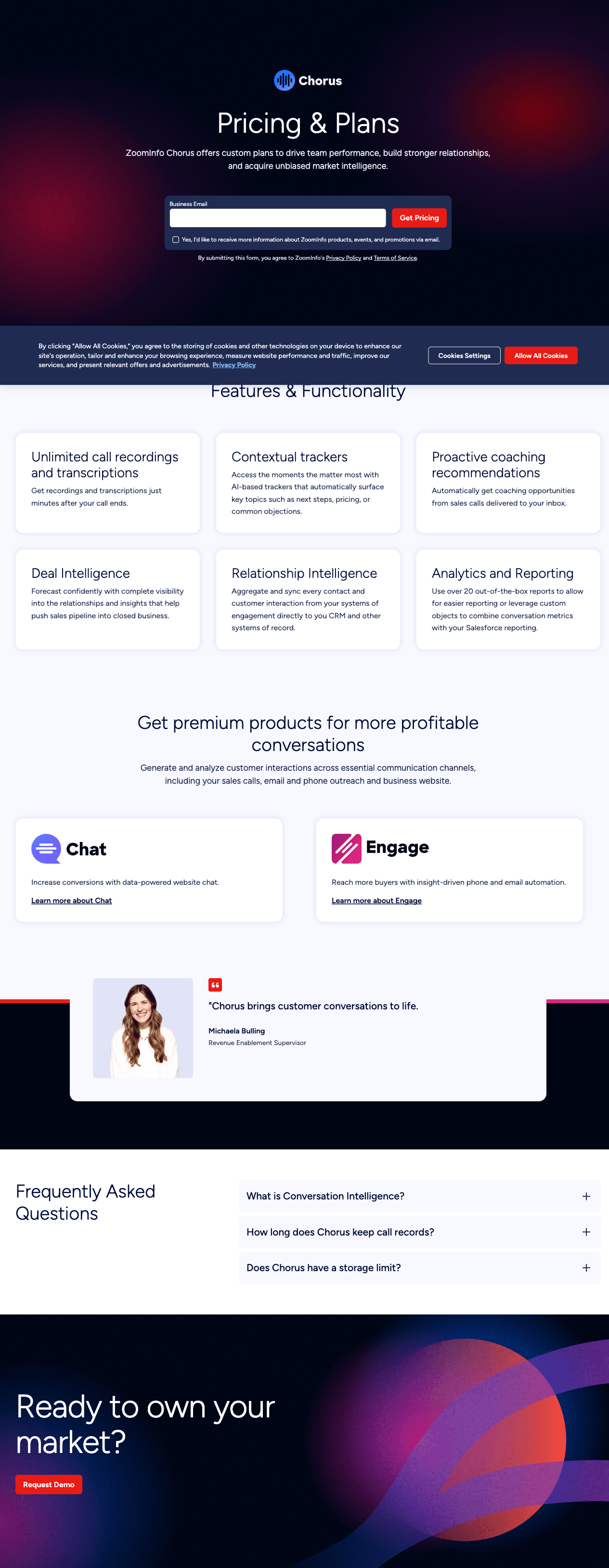Chorus (ZoomInfo) screenshot 3