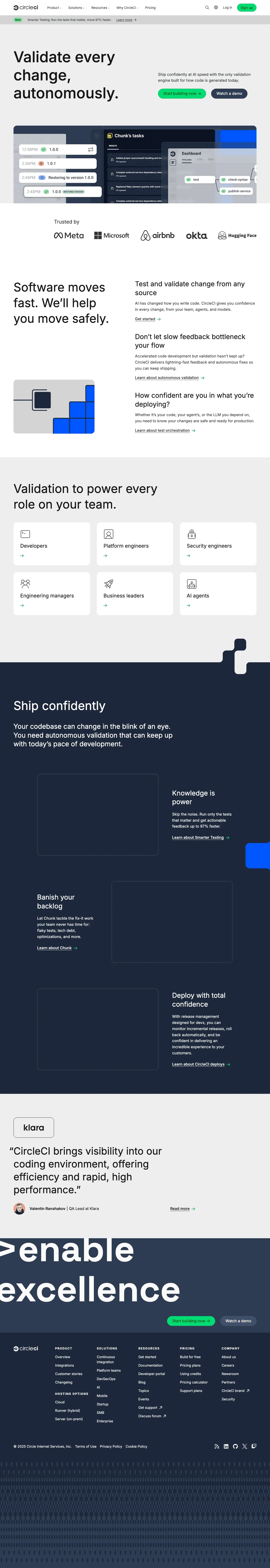 CircleCI screenshot 2