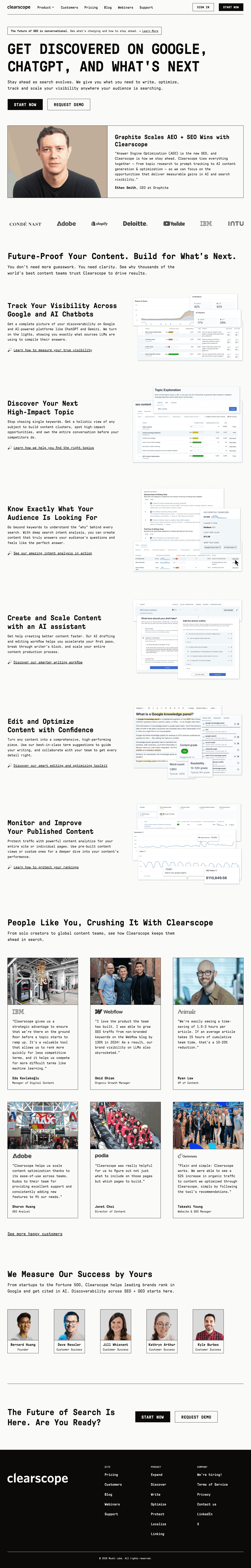 Clearscope screenshot