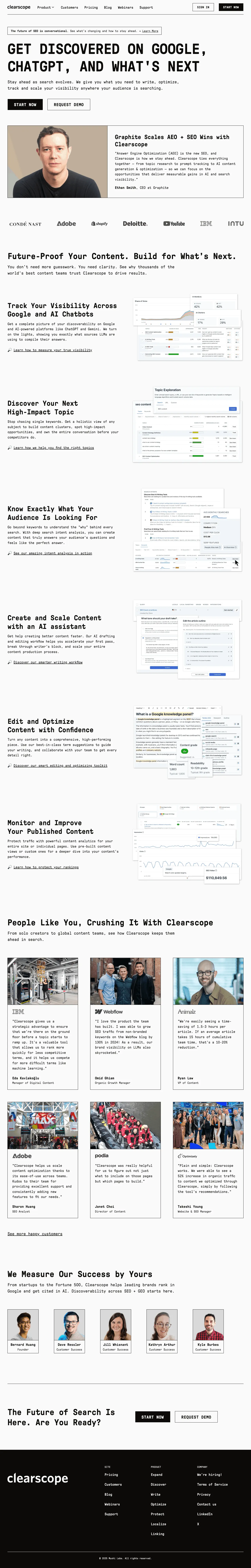 Clearscope screenshot