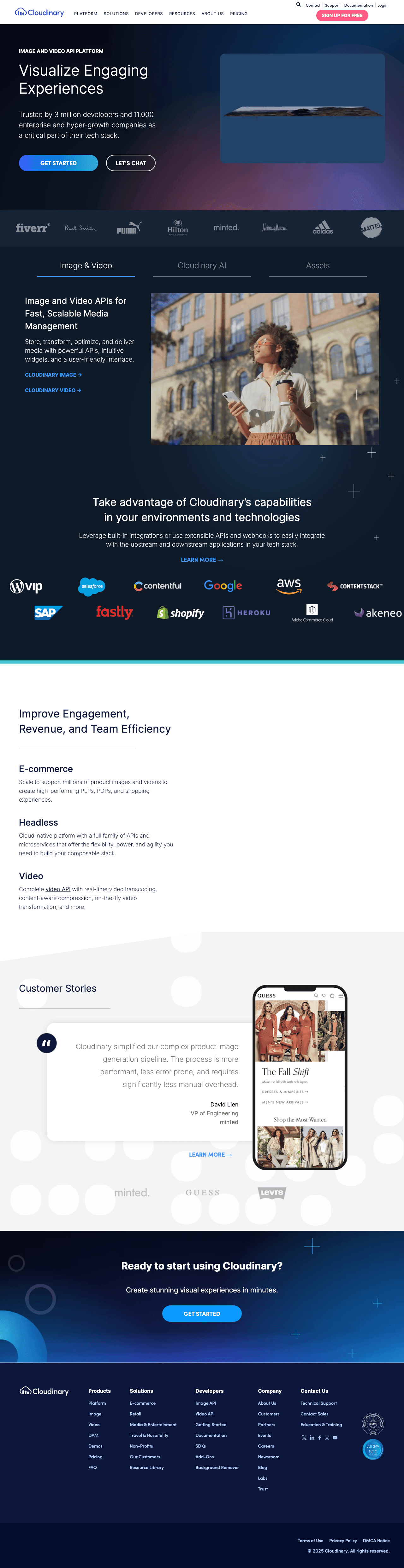 Cloudinary screenshot