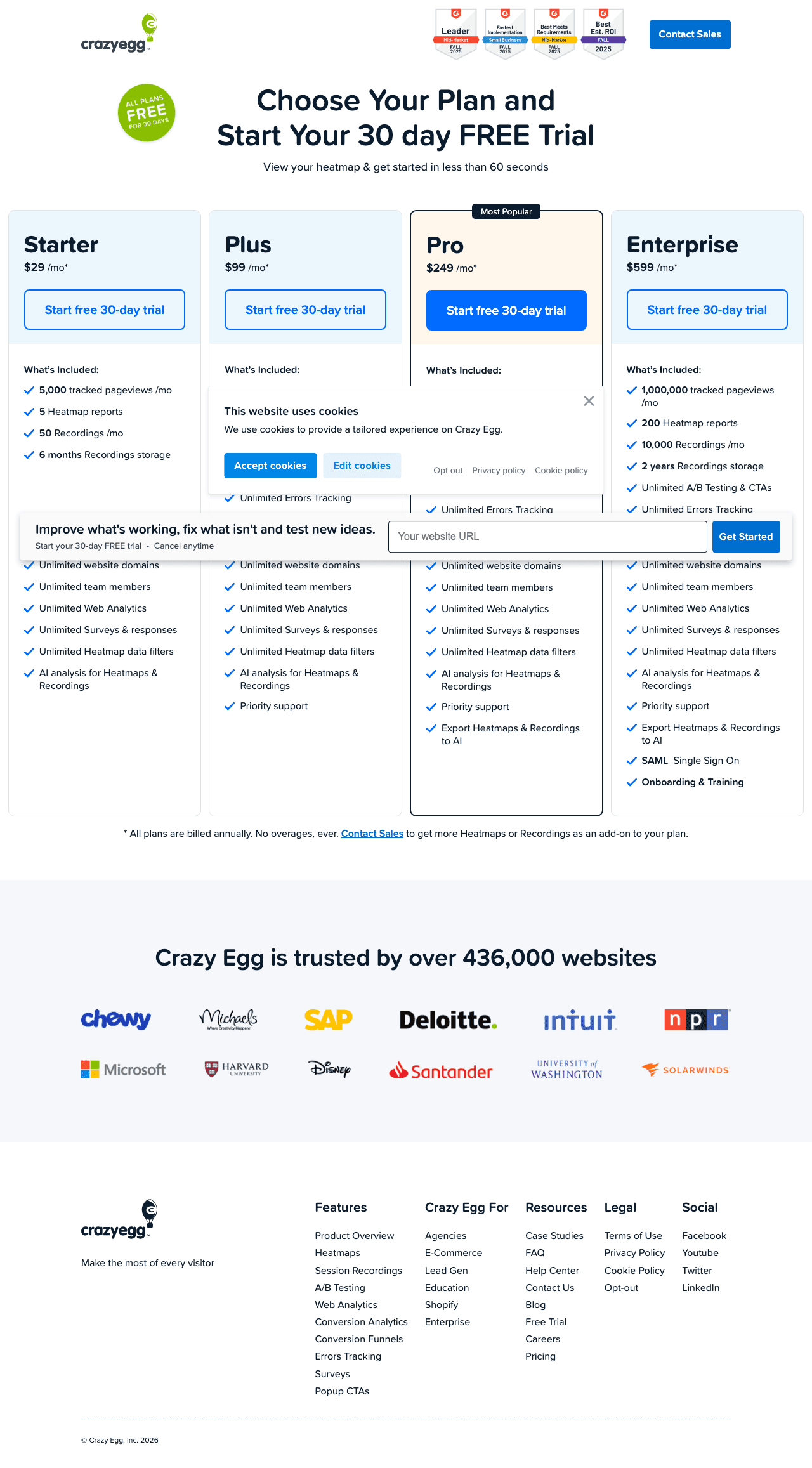 Crazy Egg screenshot 2