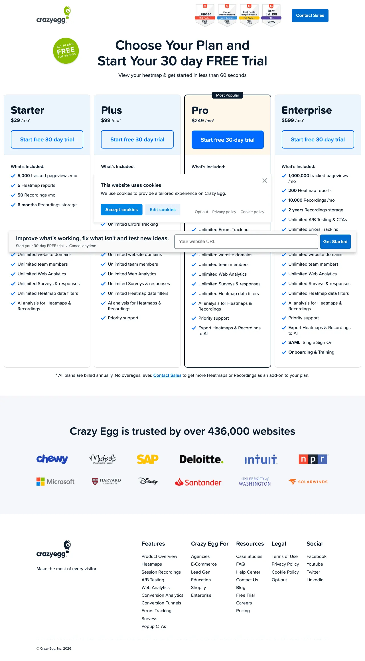 Crazy Egg screenshot 2