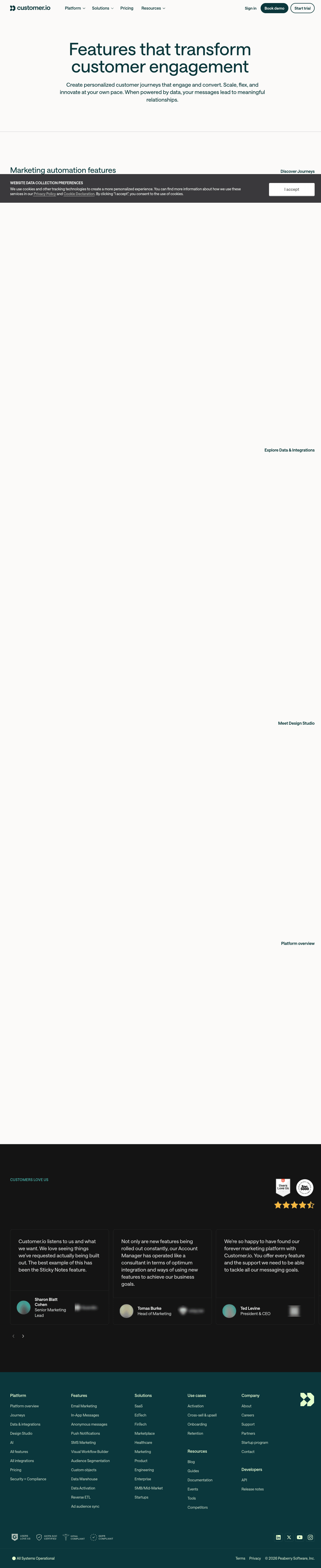 Customer.io screenshot