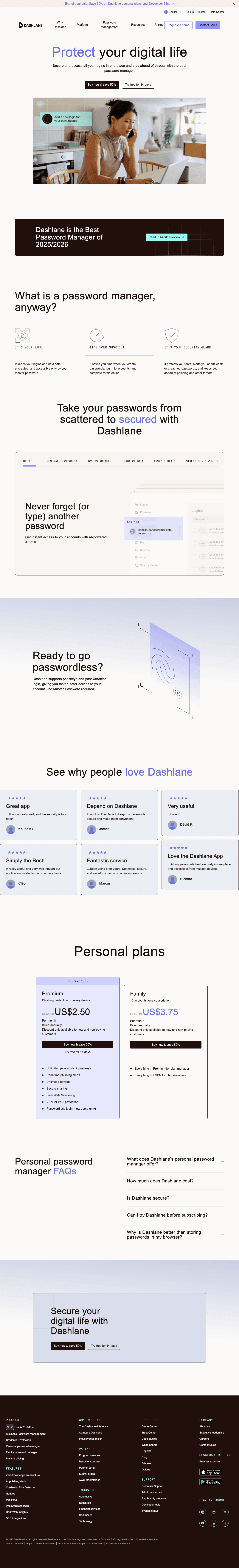 Dashlane screenshot