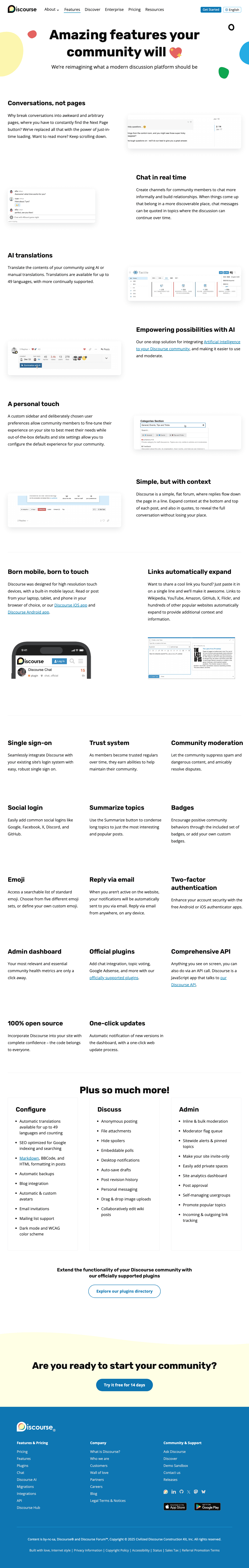 Discourse screenshot