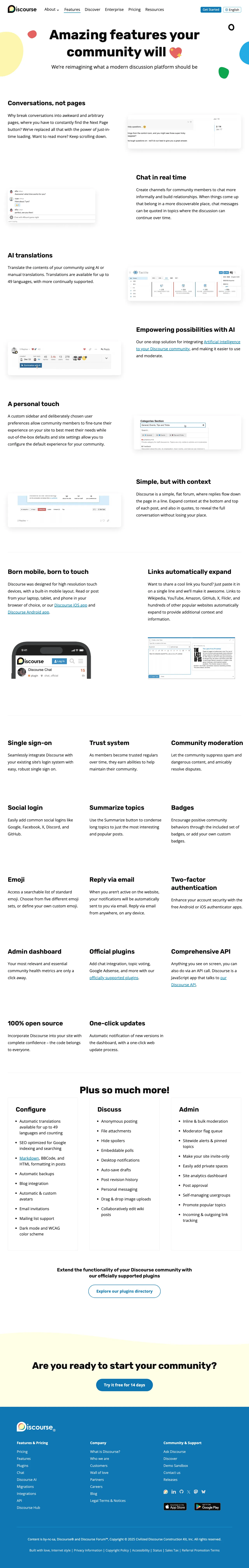 Discourse screenshot