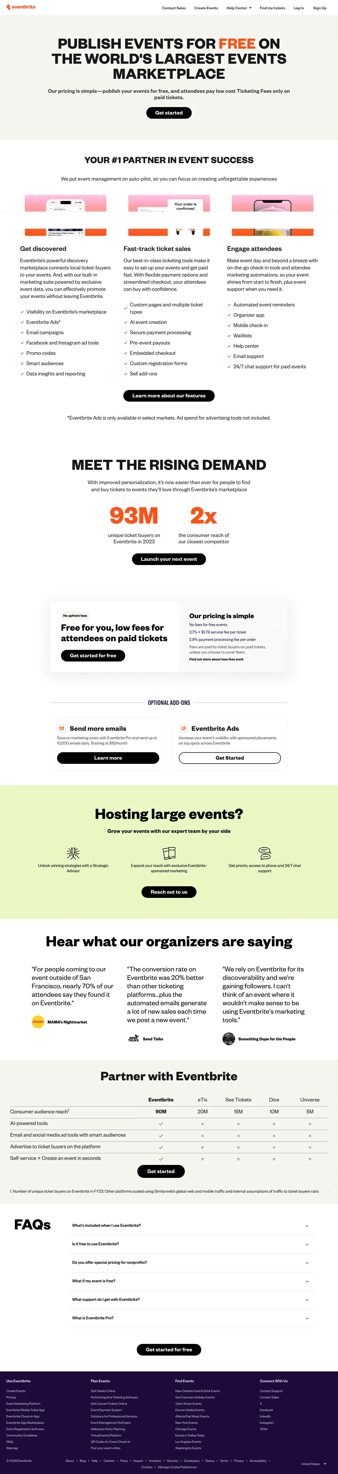 Eventbrite screenshot