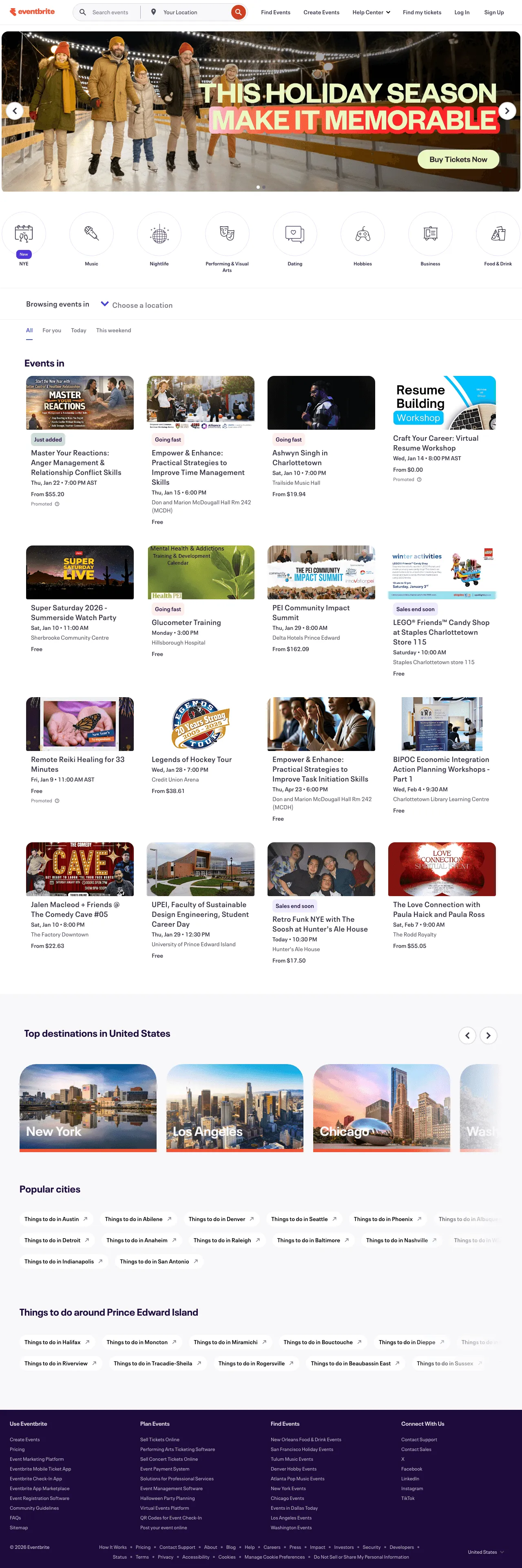 Eventbrite screenshot 2