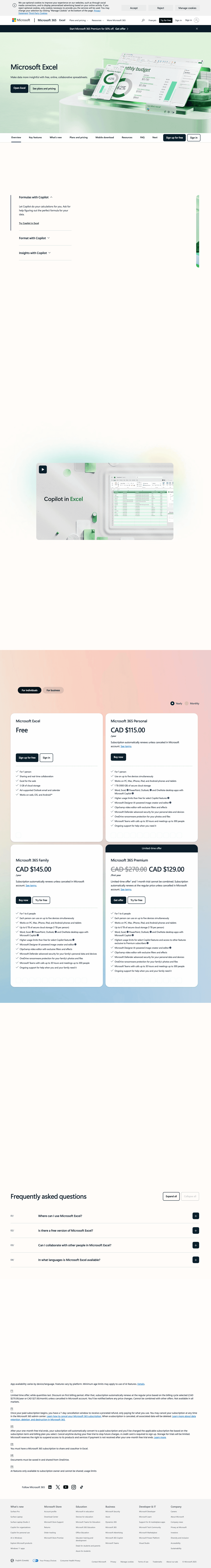 Microsoft Excel screenshot