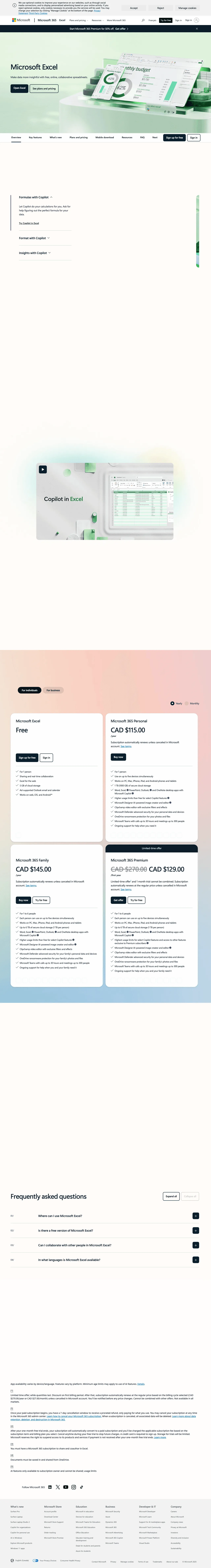 Microsoft Excel screenshot