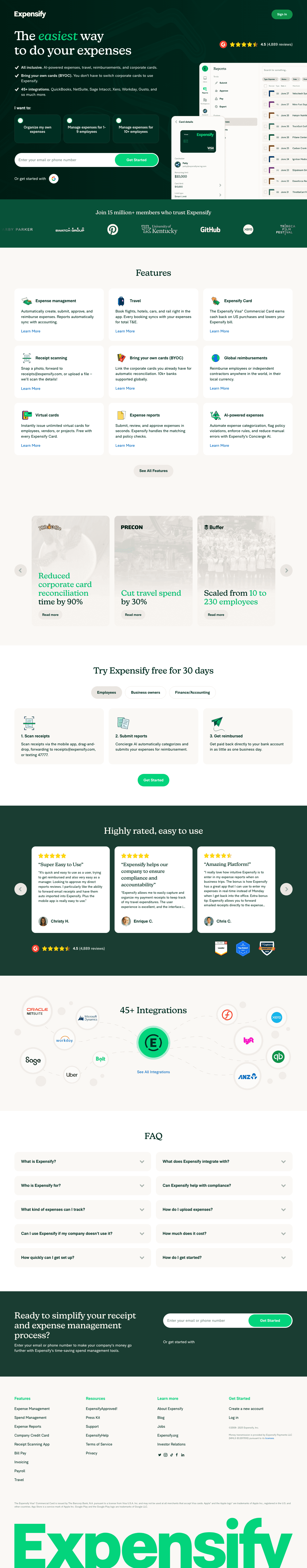 Expensify screenshot 2