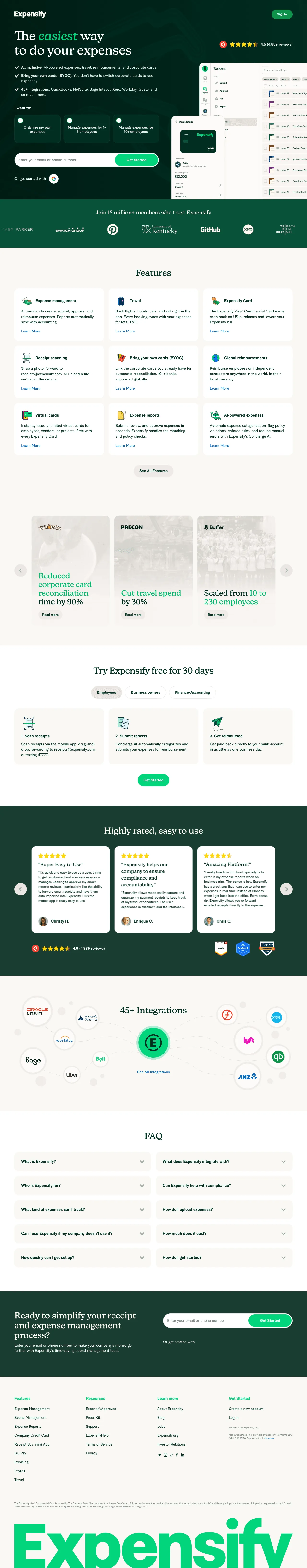 Expensify screenshot 2