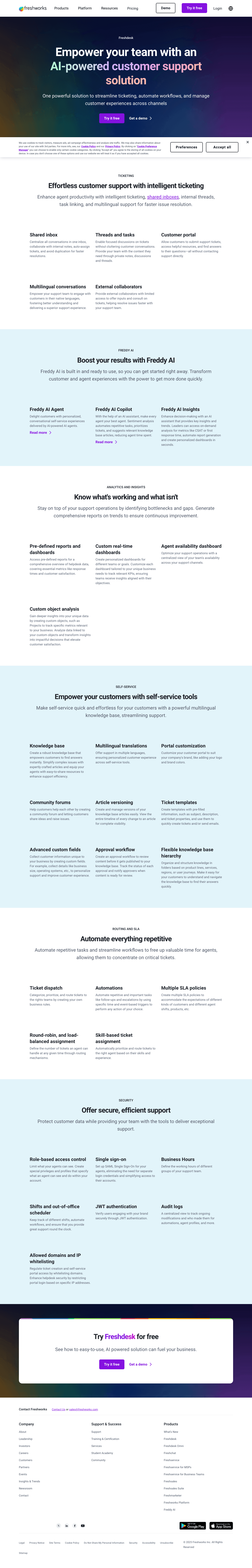 Freshdesk screenshot