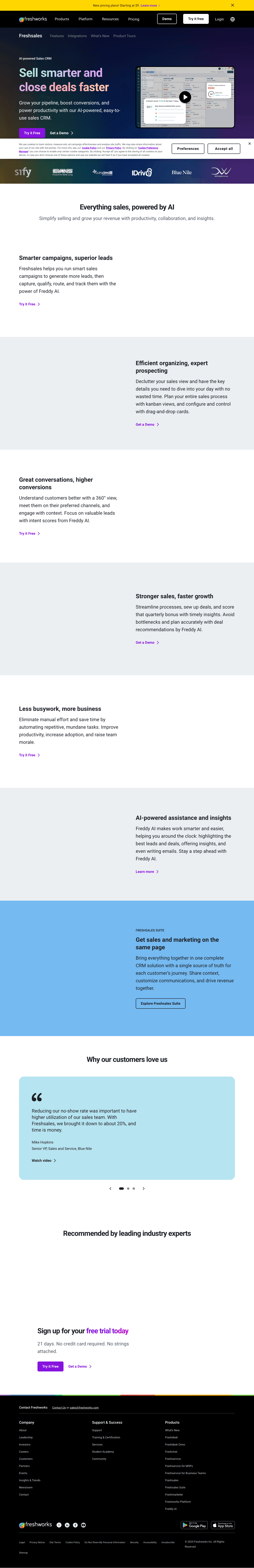 Freshsales screenshot 1