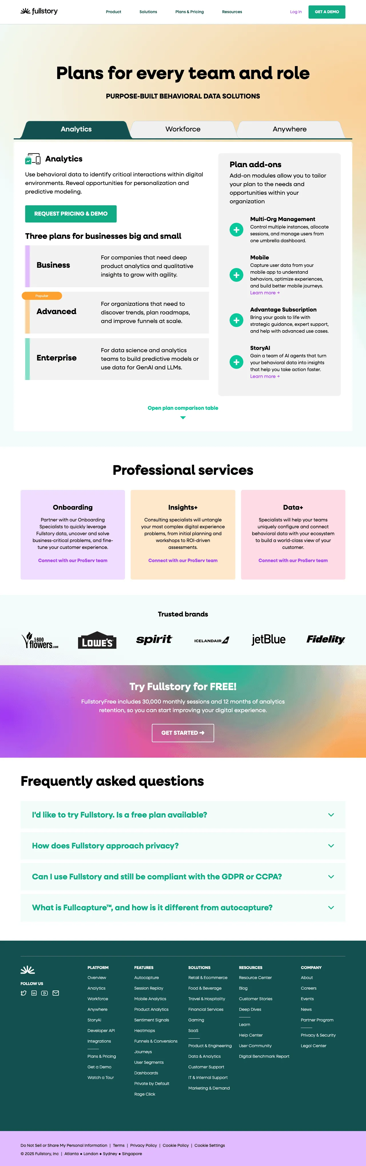 FullStory screenshot 3