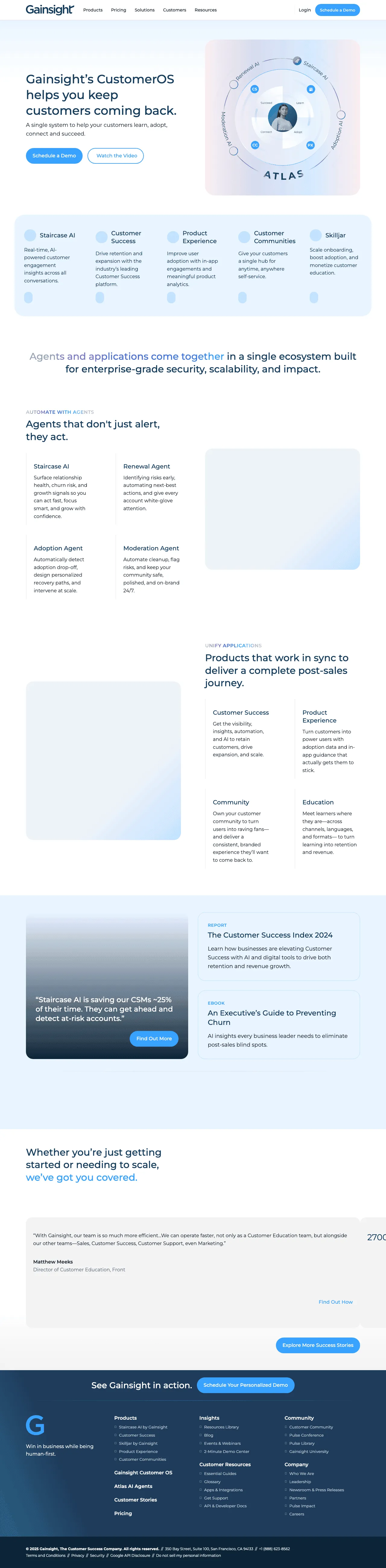 Gainsight screenshot