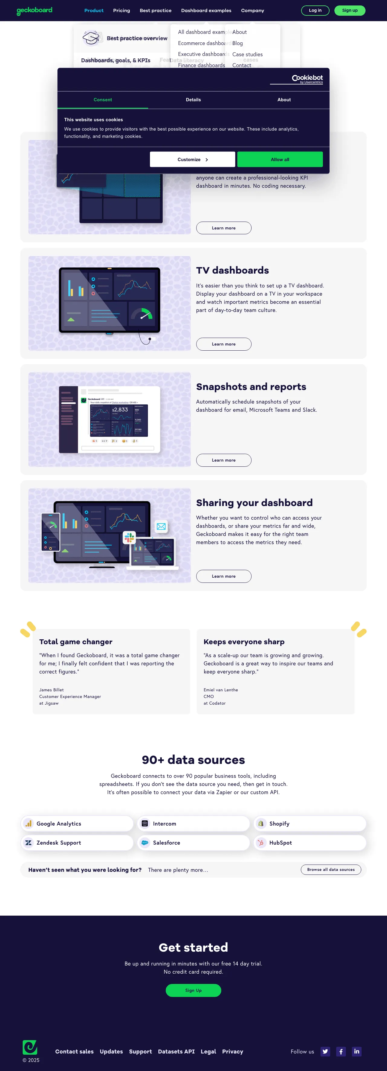 Geckoboard screenshot
