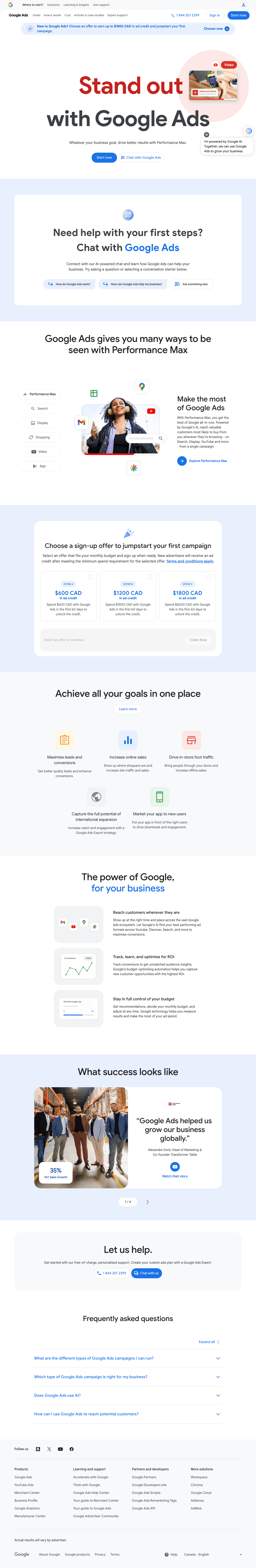 Google Ads screenshot