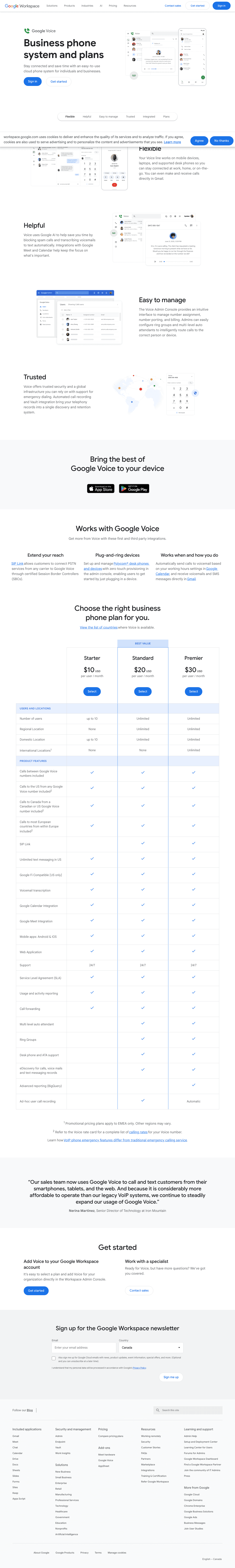 Google Voice screenshot