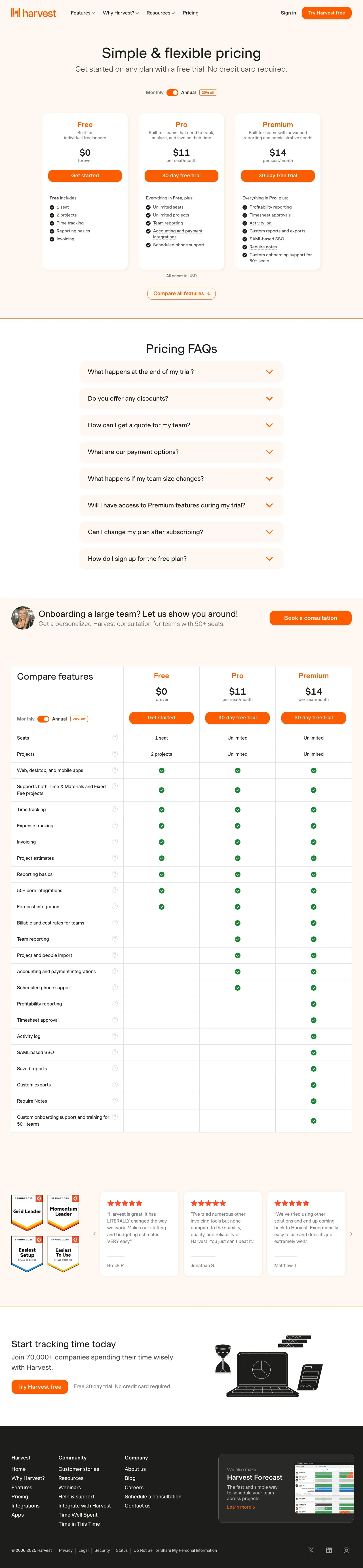 Harvest screenshot 3