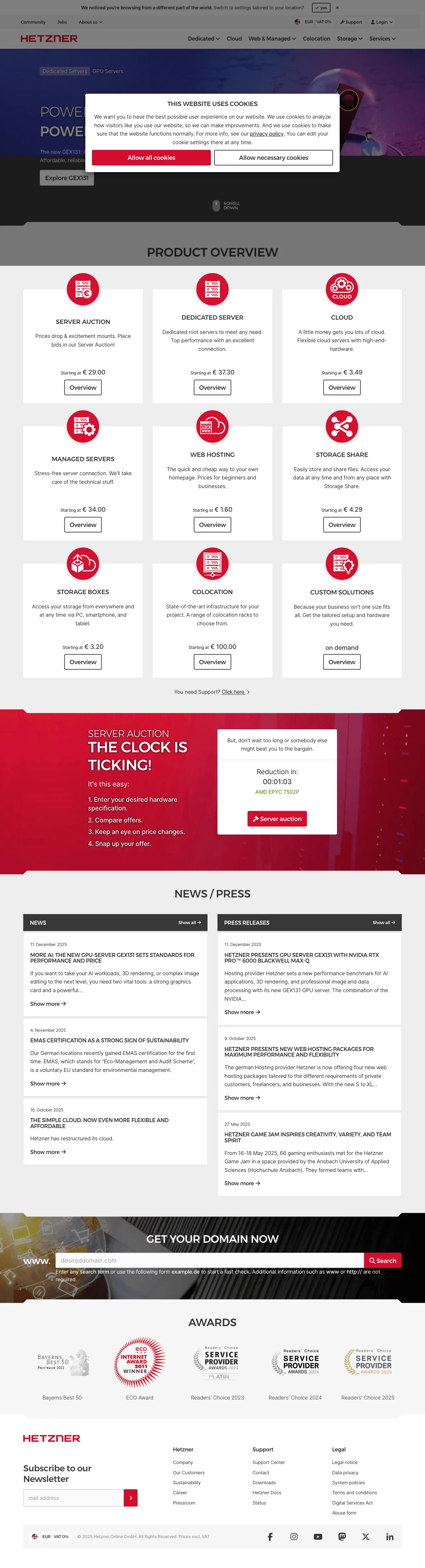 Hetzner screenshot 2