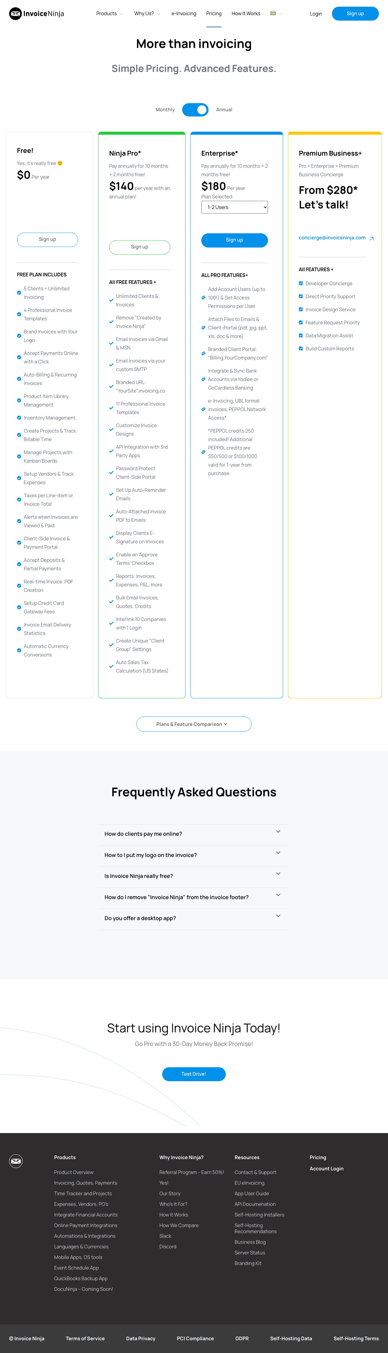 Invoice Ninja screenshot