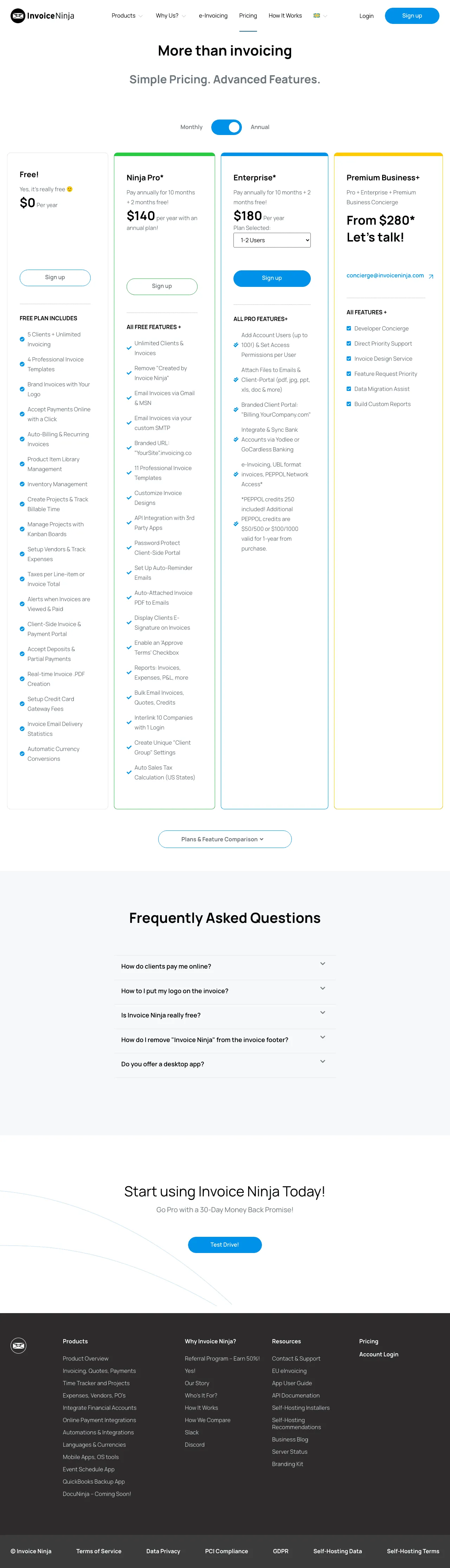 Invoice Ninja screenshot