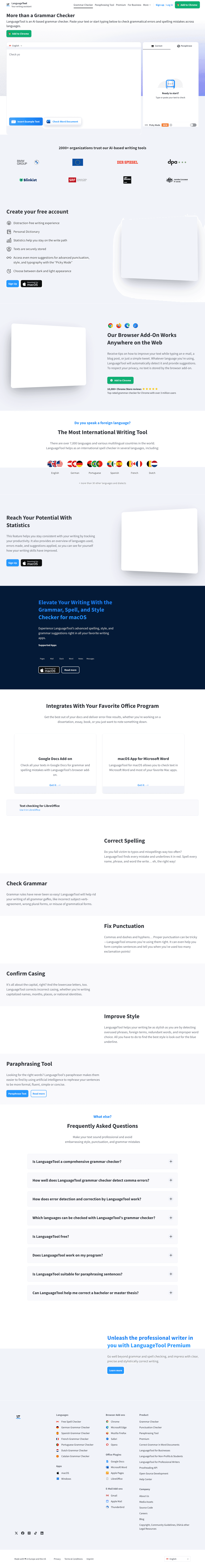 LanguageTool screenshot 1