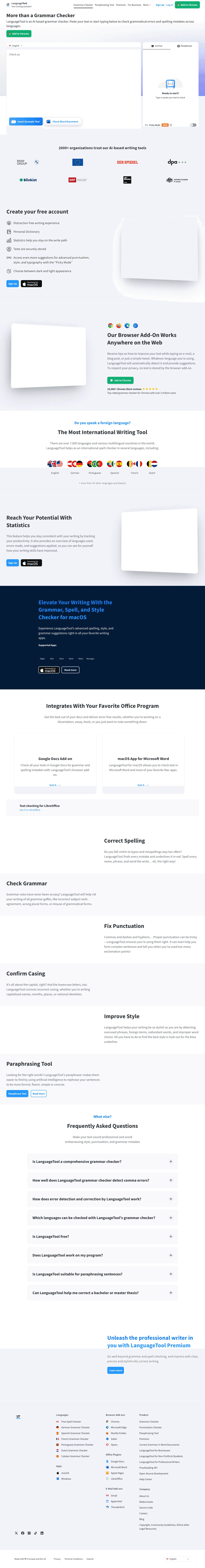 LanguageTool screenshot 1