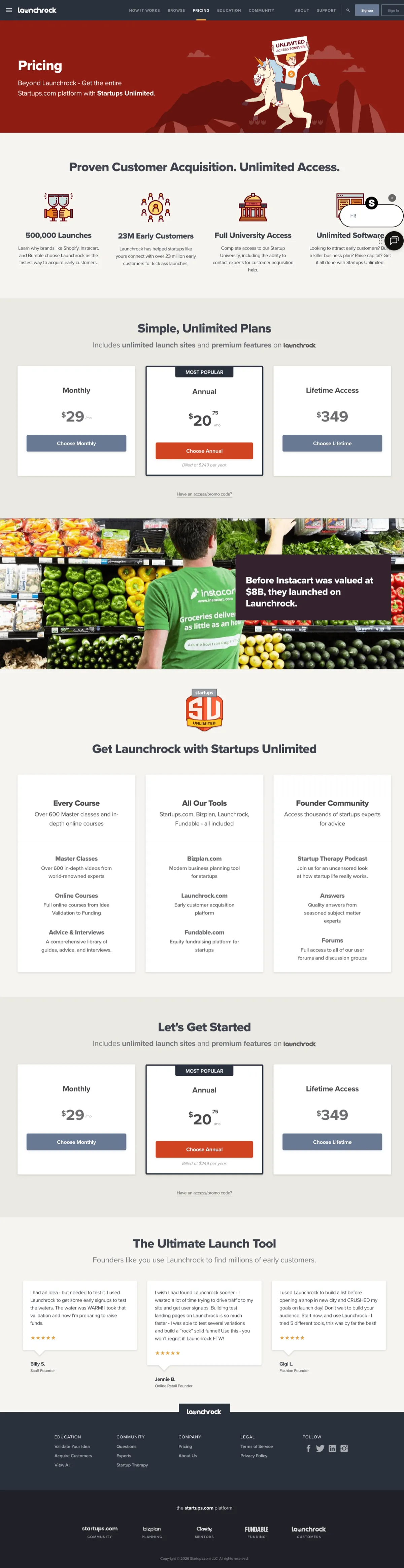 Launchrock screenshot 3