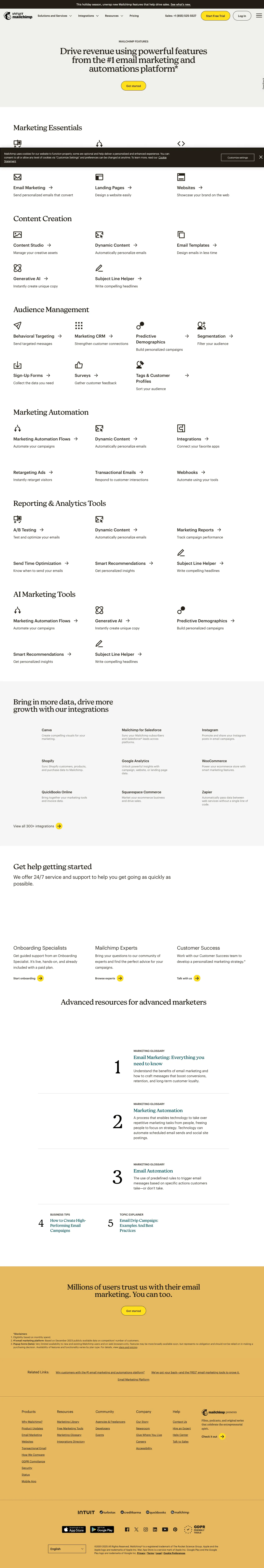 Mailchimp screenshot