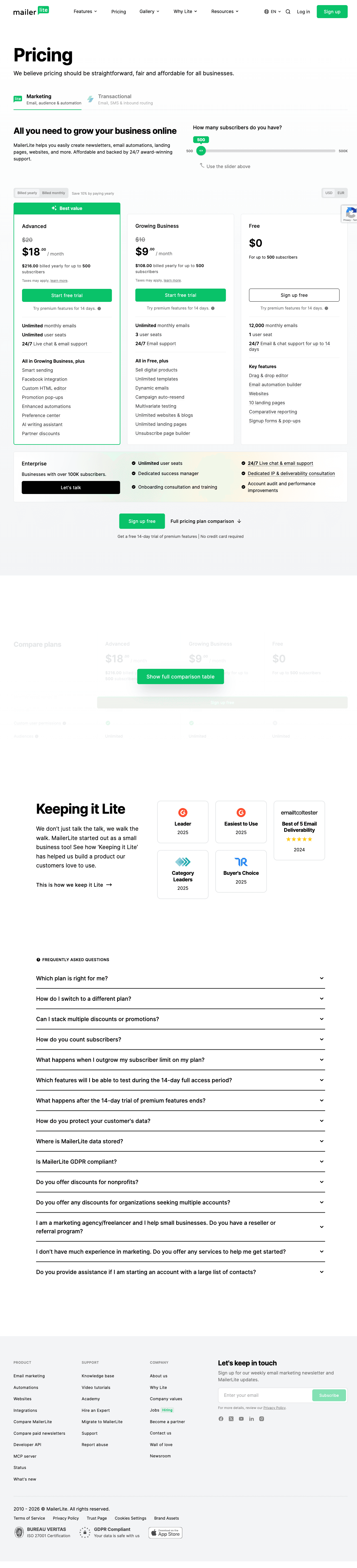 MailerLite screenshot 3