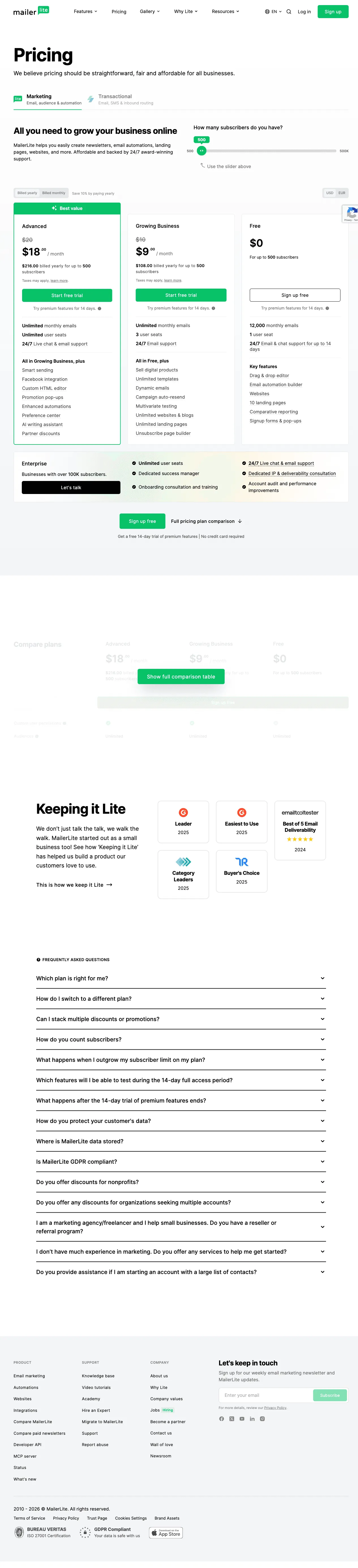 MailerLite screenshot 3