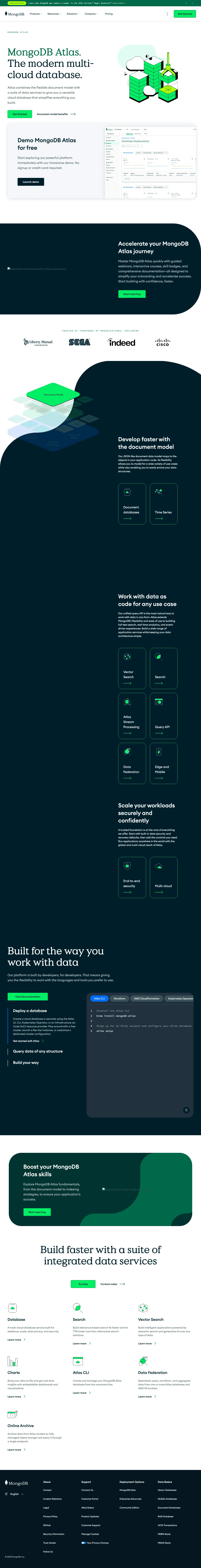 MongoDB Atlas screenshot