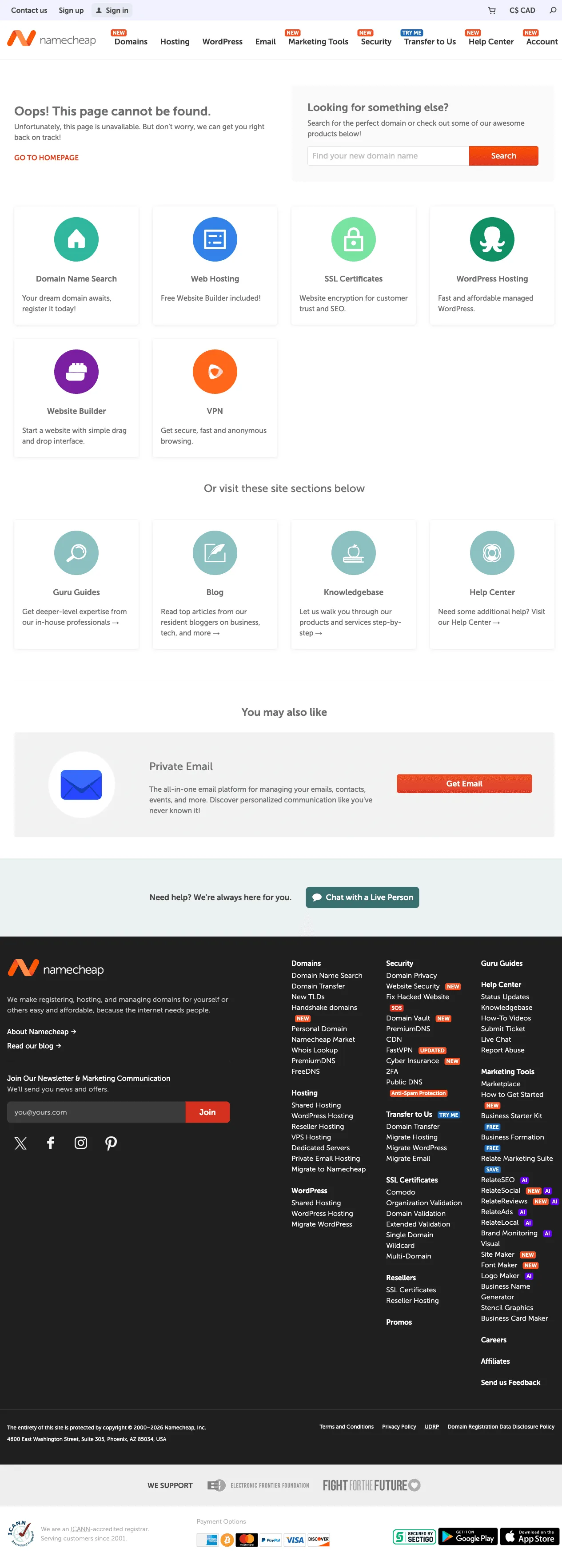Namecheap screenshot 3