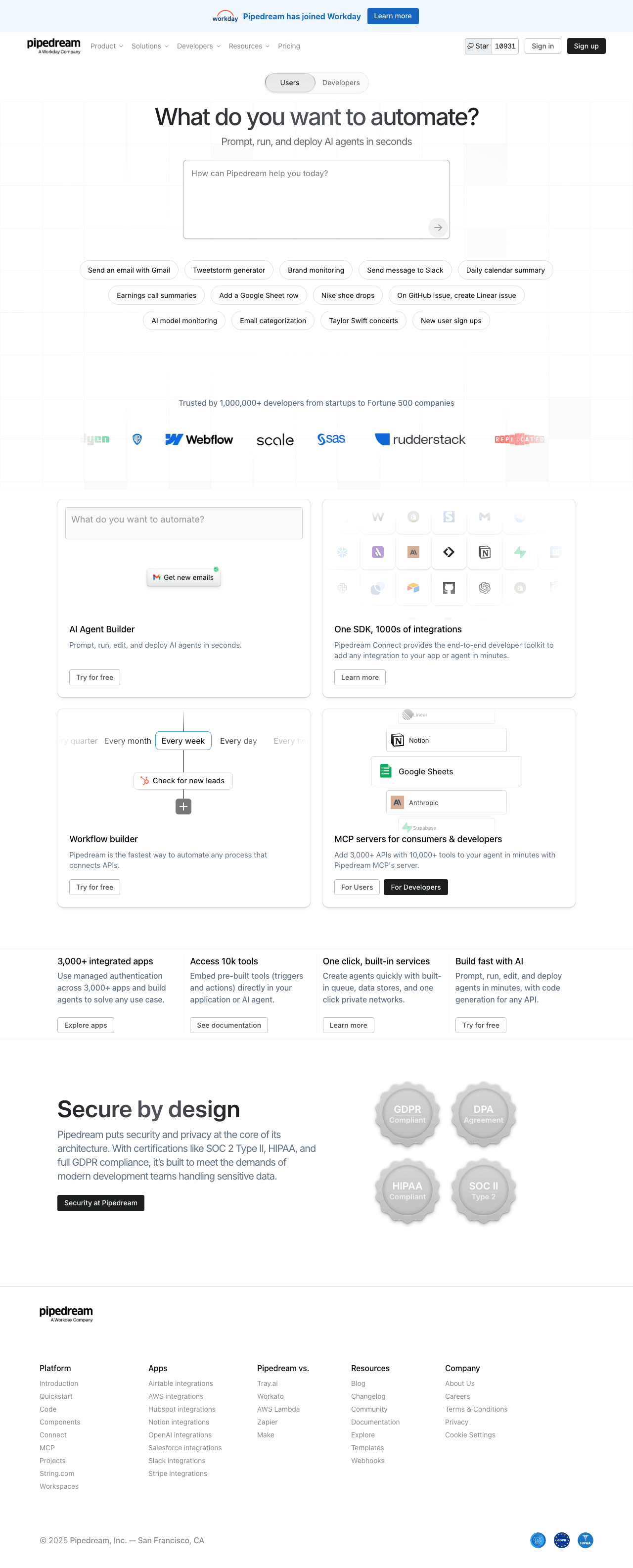 Pipedream screenshot