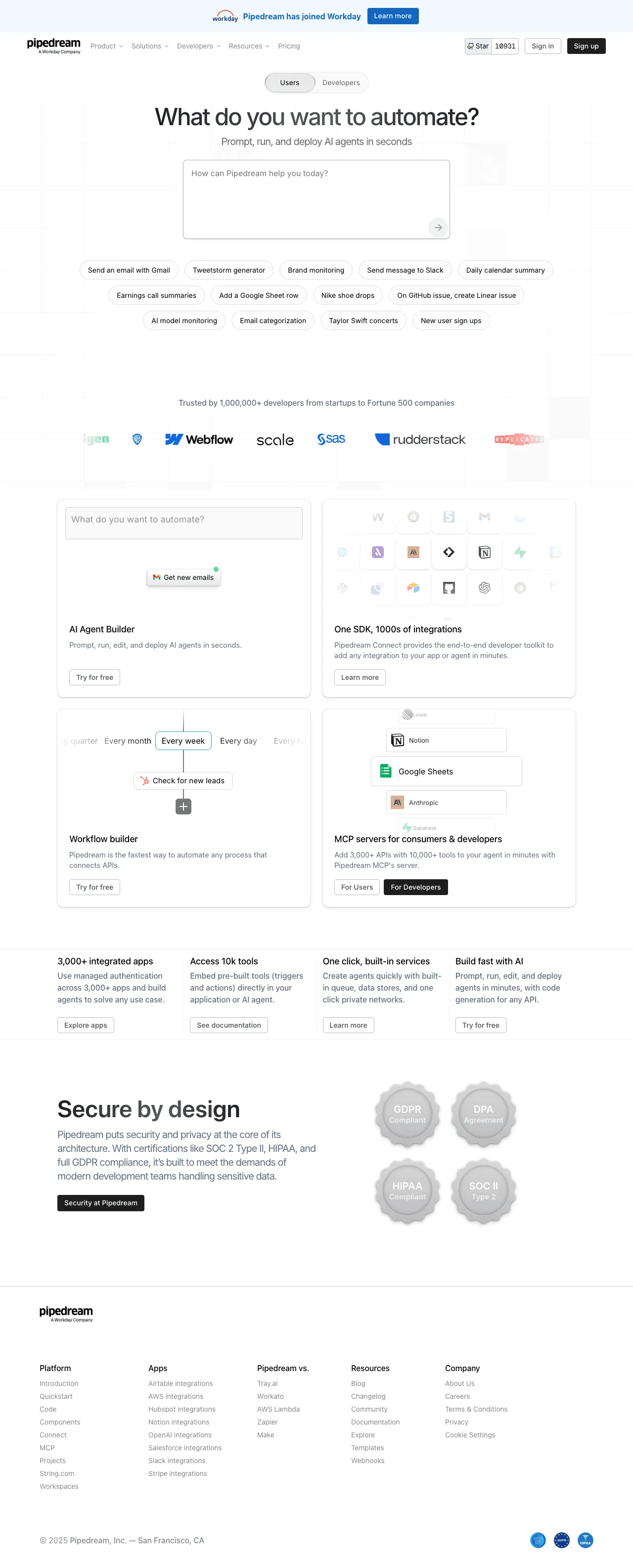 Pipedream screenshot